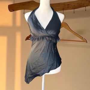 Y2k Black halter top